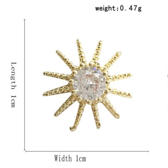 💙Sterling Silver Moon & Star Stud - Picture 5 of 9